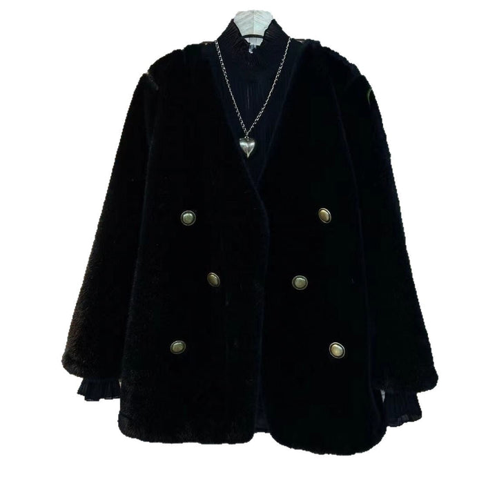 Dam elegant pälsjacka