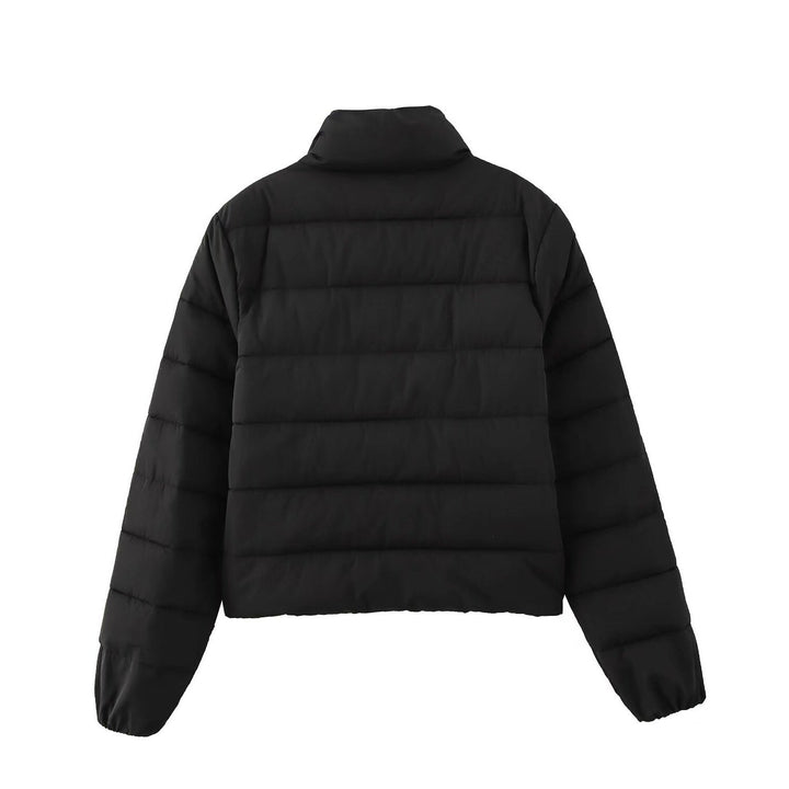 Dam Kort Quiltad Dunlook Quiltad Jacka med Ståkrage och Elastiska Muddar