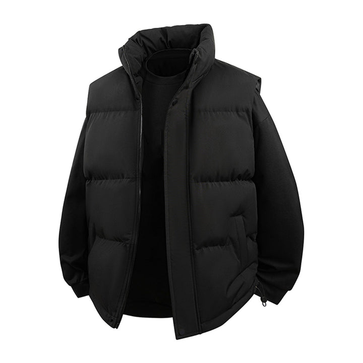 Herr Vadderad Väst med Hög Krage och Termisk Fyllning