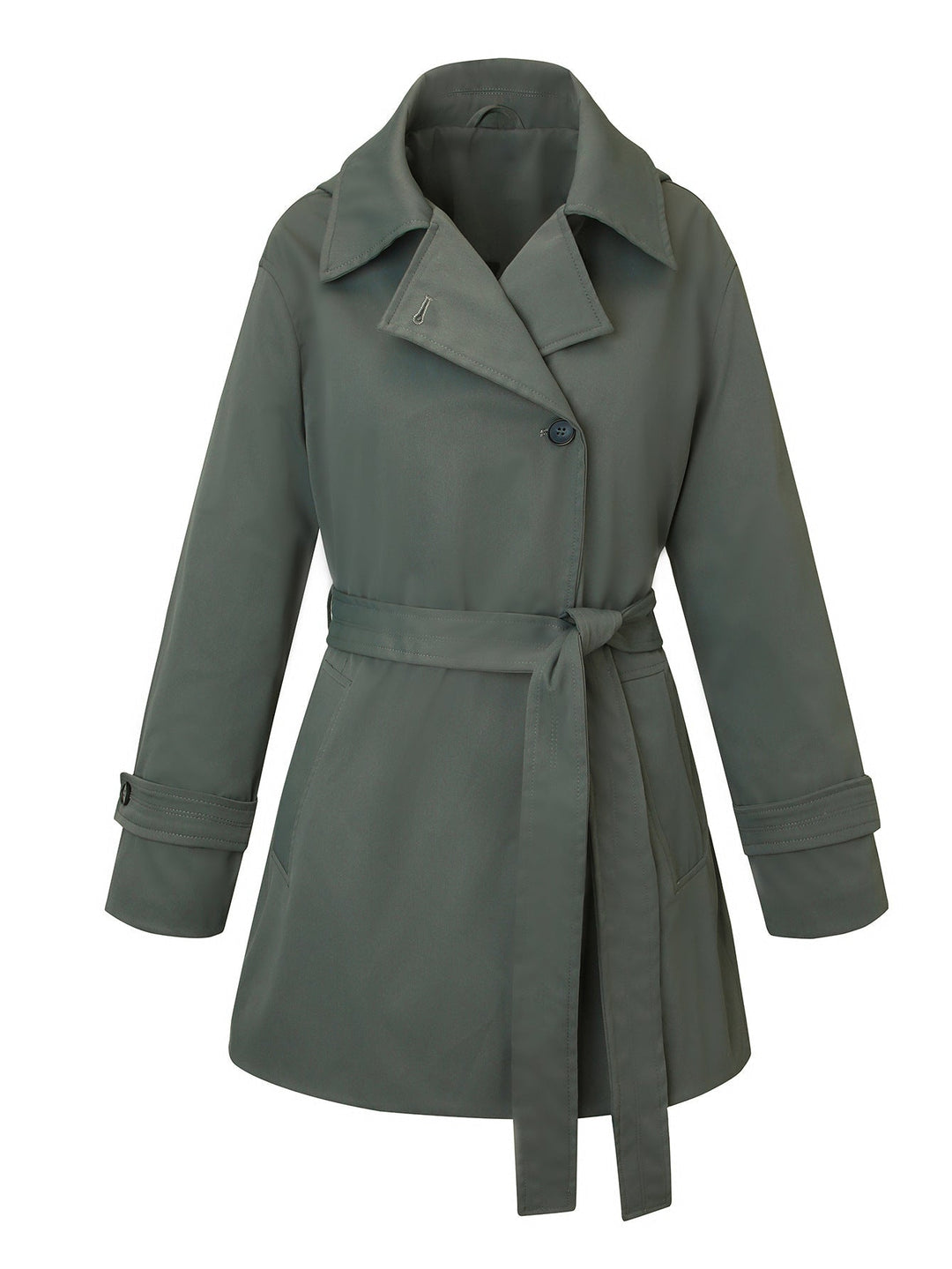 Dam Elegant och Tidlös Trenchcoat