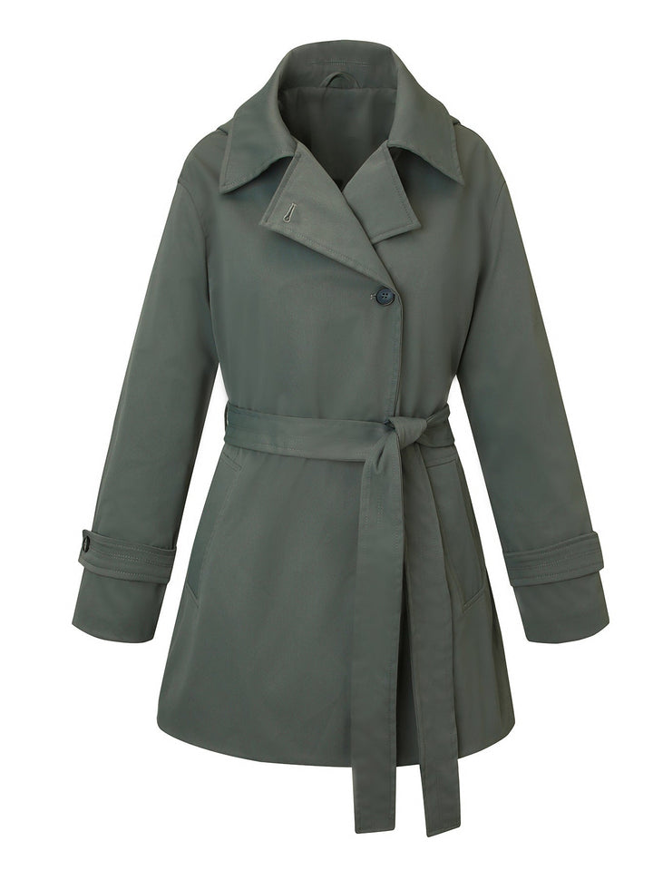 Dam Elegant och Tidlös Trenchcoat