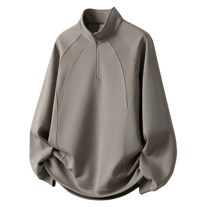 Herr Sport Fleece Pullover med Dragkedja
