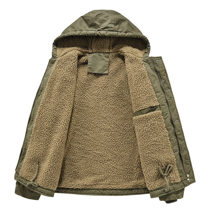 Herr Praktisk Teddy Fleece Jacka