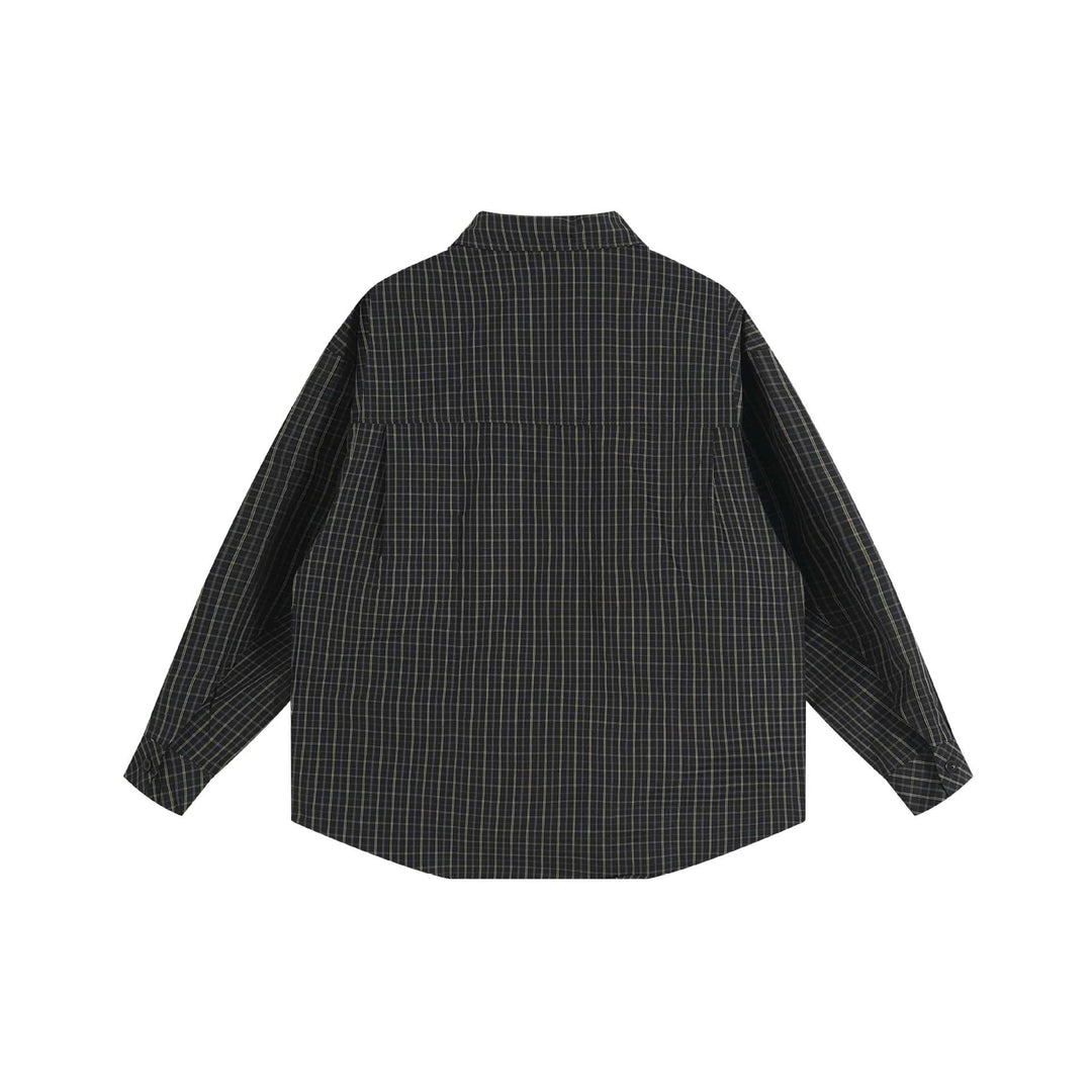 Unisex Boxig Skjorta Jacka i Oversized Boxig Skärning med Kent Krage, Breast Ficka, och Extended Back Fåll