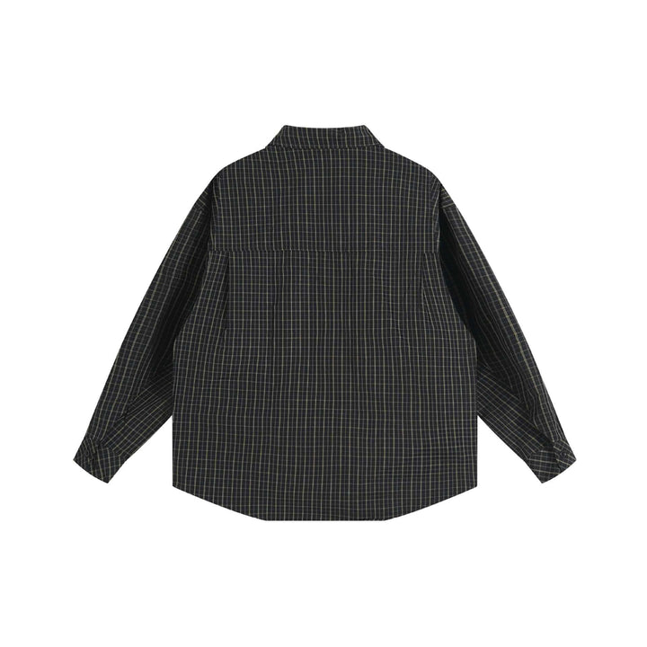 Unisex Boxig Skjorta Jacka i Oversized Boxig Skärning med Kent Krage, Breast Ficka, och Extended Back Fåll