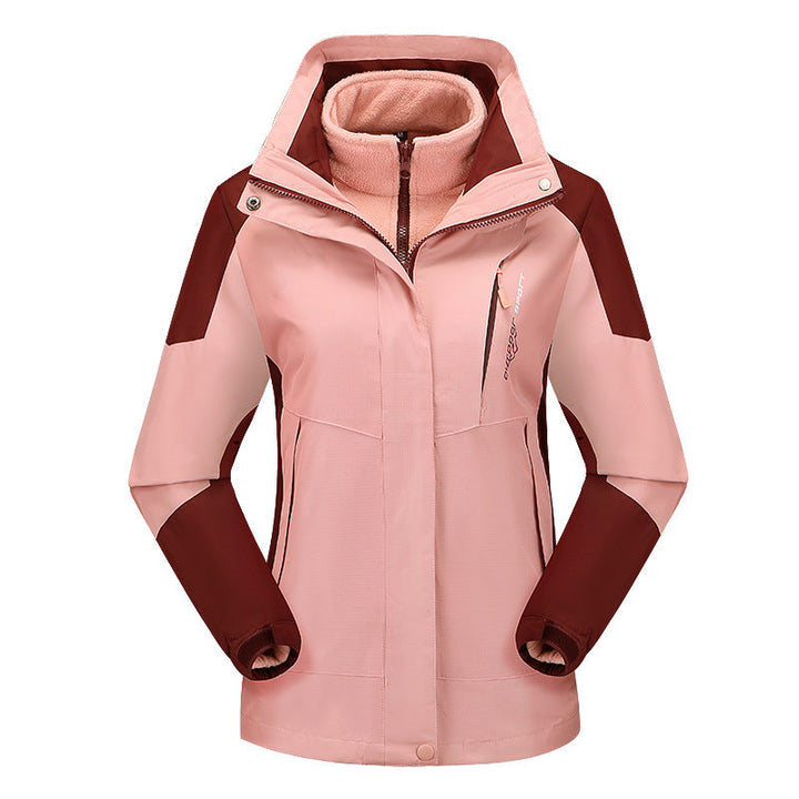 Dam Three-Piece Softshell funktionsjacka med avtagbar fleece inner lagerplagg