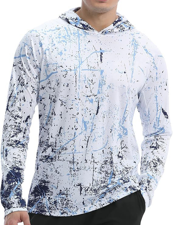 Herr Sportig Luvtröja med ABStract Tryck