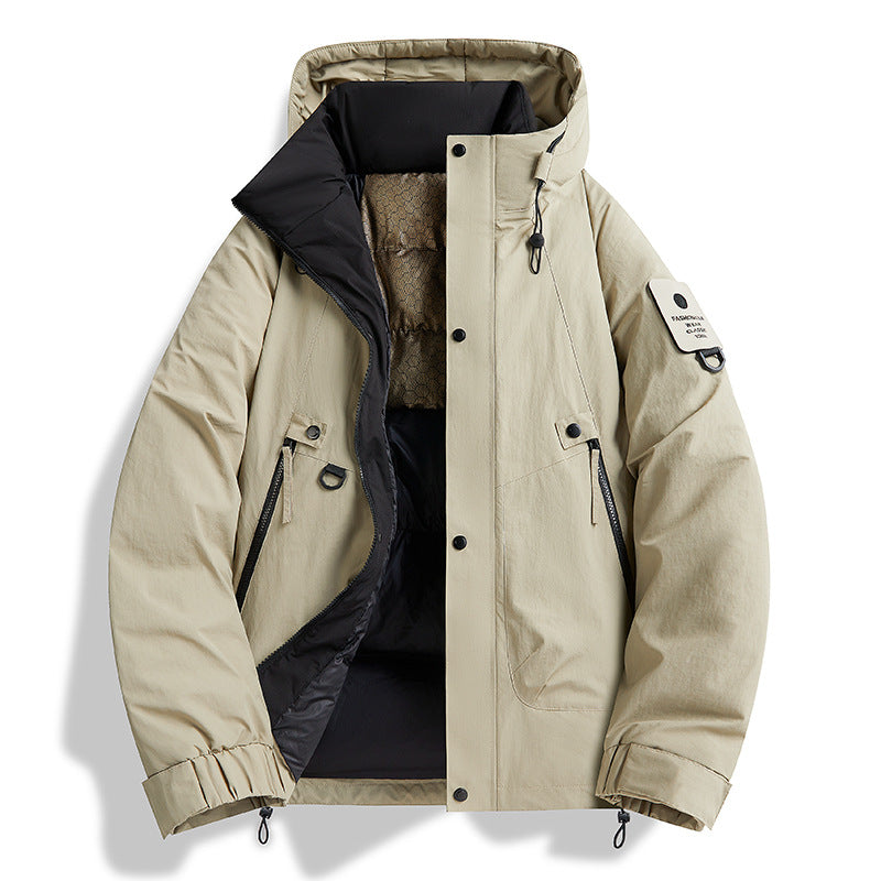 Herr Technical Urban Parka med Thermo Isolering och Multifunctional Fickor
