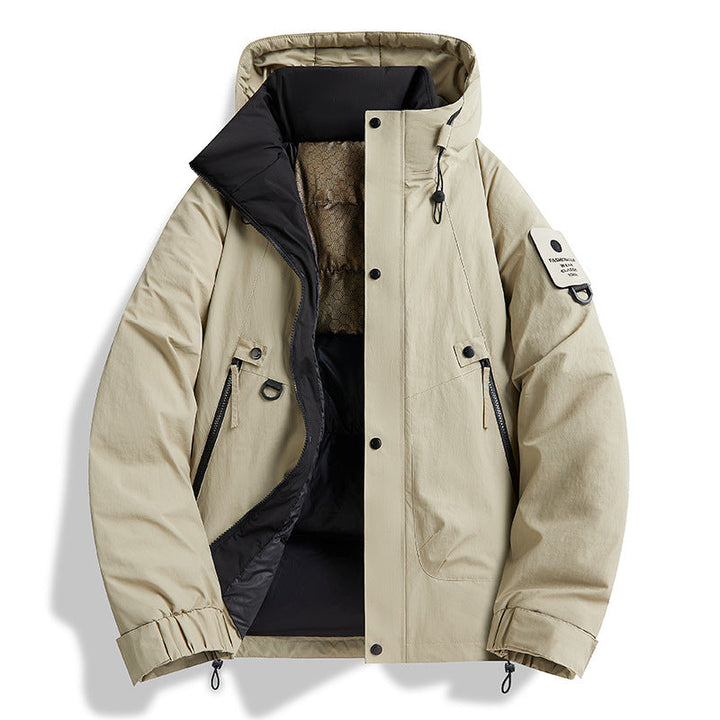 Herr Technical Urban Parka med Thermo Isolering och Multifunctional Fickor
