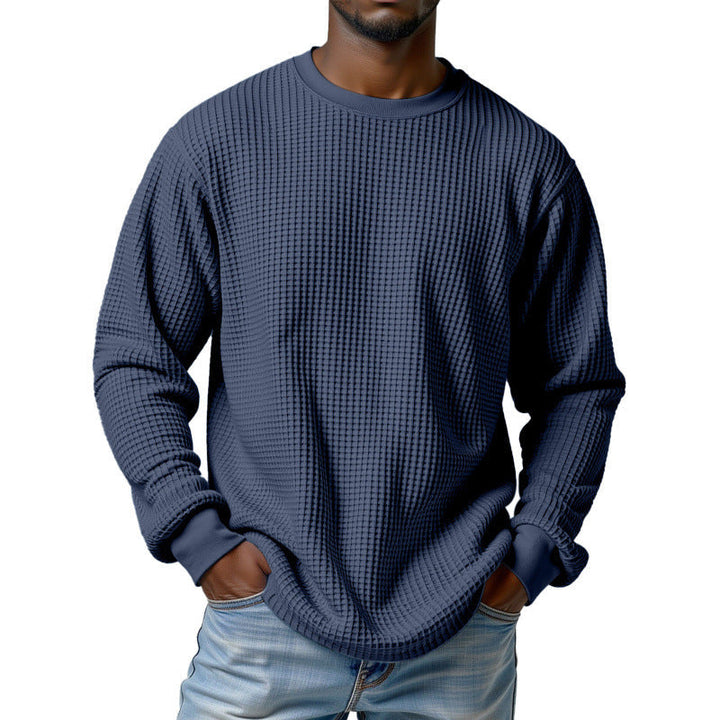 Herr Urban Pullover med Waffle Structure