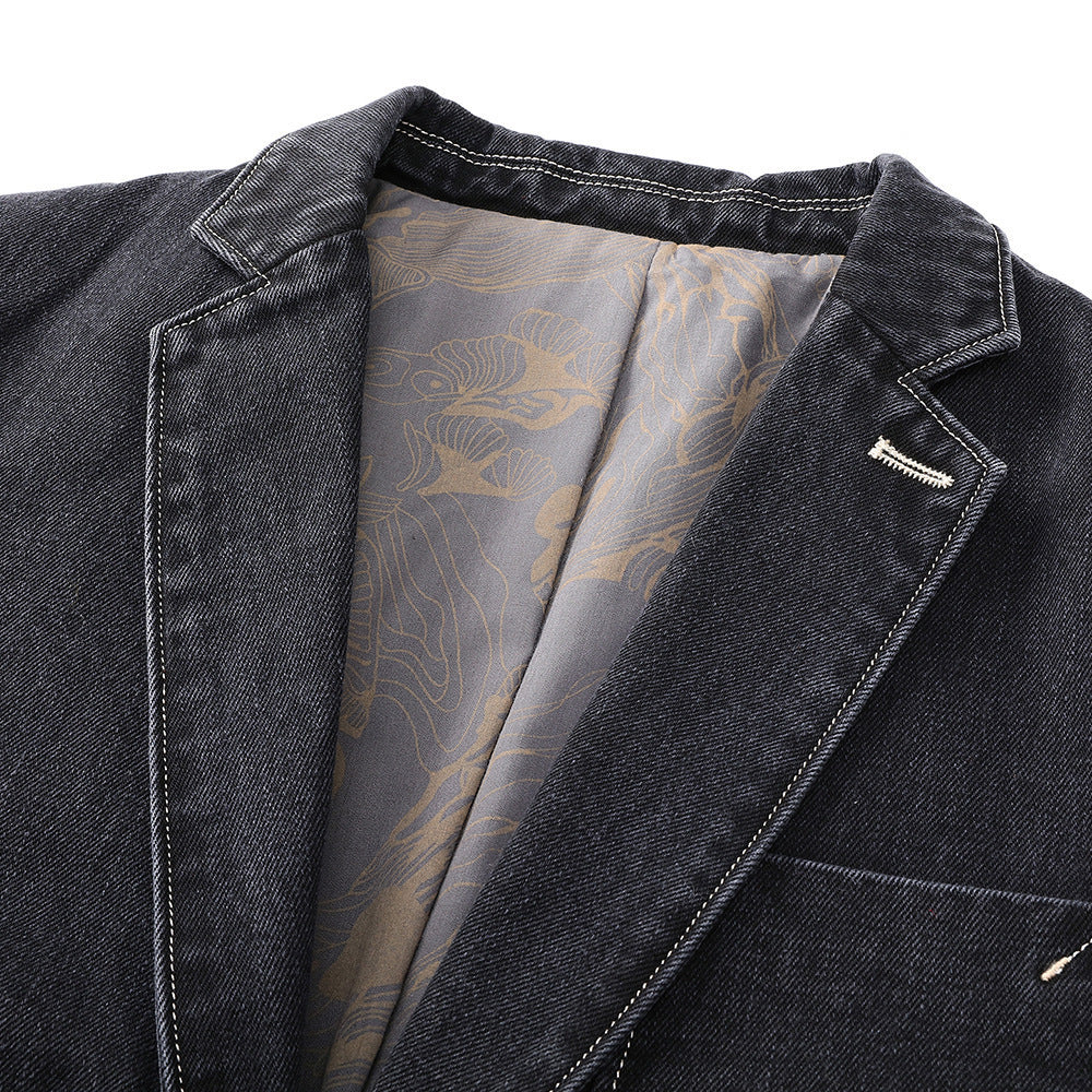 Dam Elegant Denim Blazer Jacka