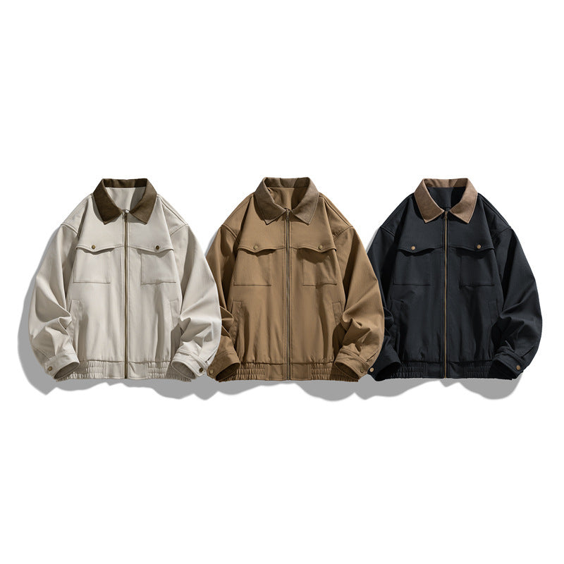 Herr Modern Nylon Jacka med Fickor