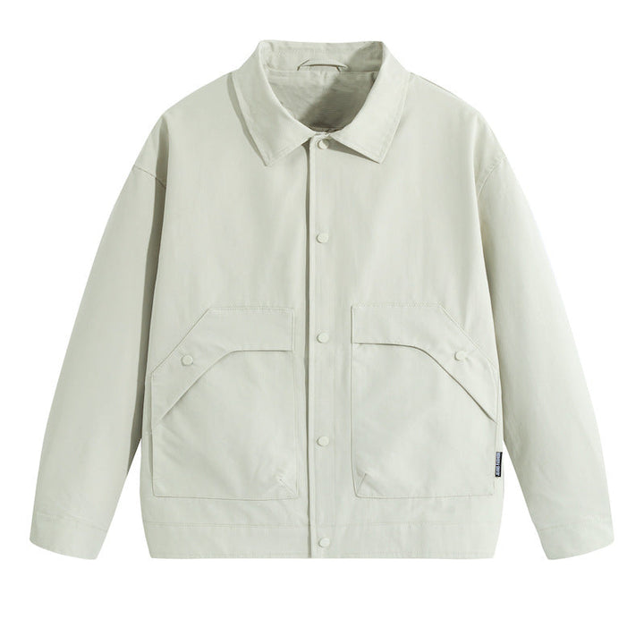 Herr Short-Cut Work Jacka med Lock Fickor