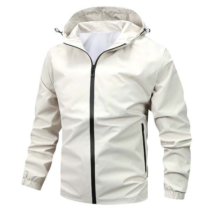 Herr lätt softshell med huva Jacka med vattenavvisande Membran och Sealed Dragkedjas
