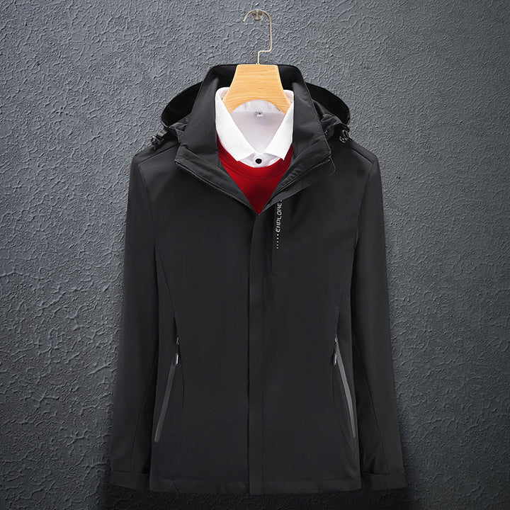 Herr lätt softshell funktionell Jacka med ventilerande meshfoder och justerbar huva