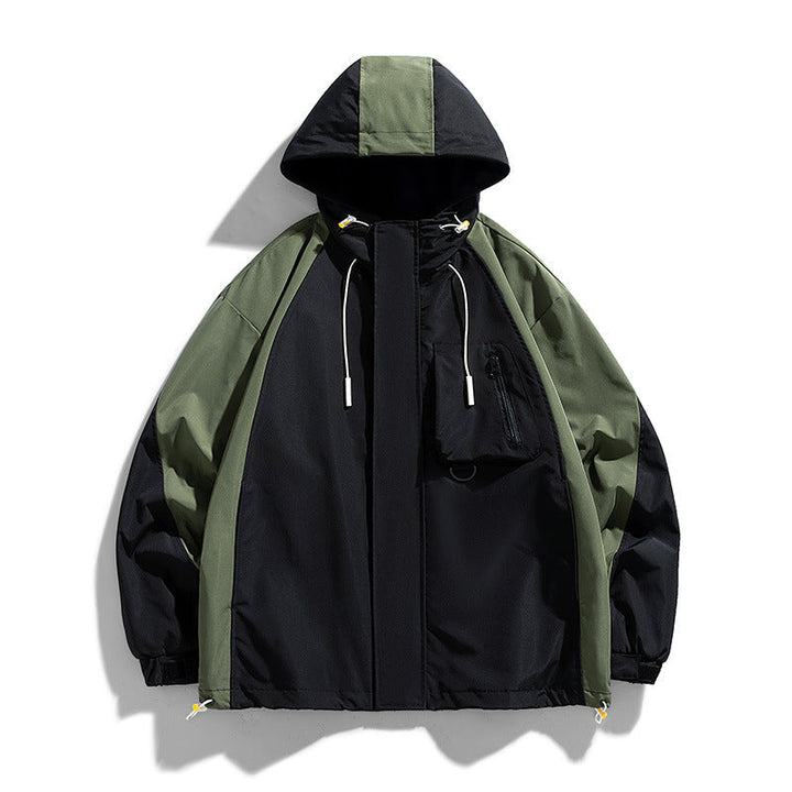 Herr Sportig Luvtröja Jacka med Quiltad Outer Layer