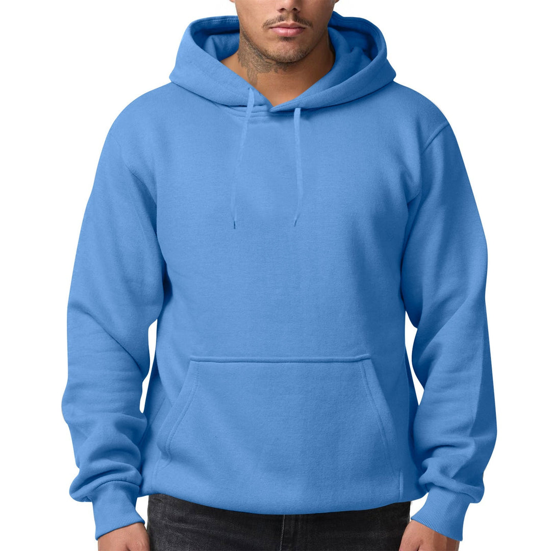 Herr Nan Premium Luvtröja med Känguruficka, Brushed Fleece Interior, Reinforced Neck Seam, och Ribbad Fåll