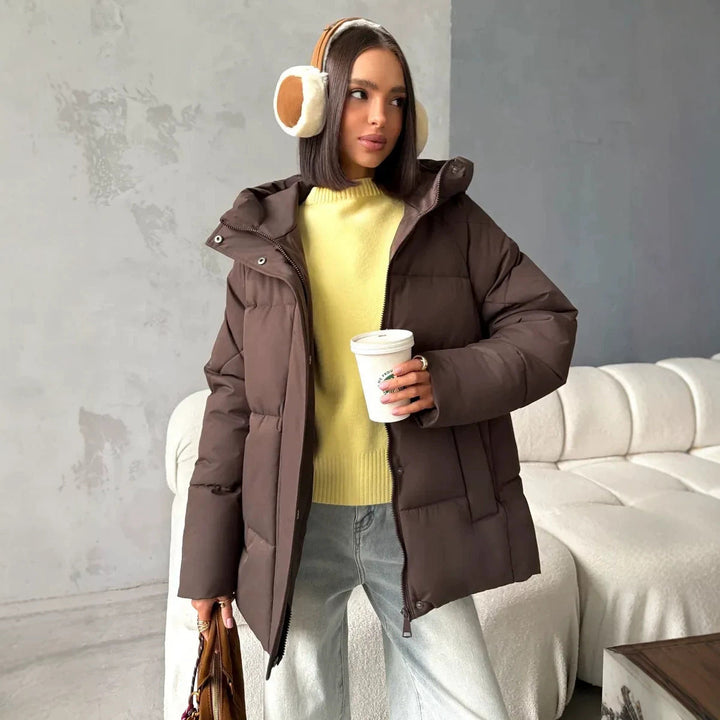 Dam modern oversized dunjacka