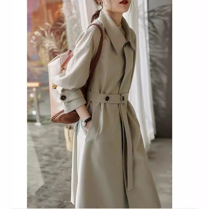 Dam Fashion trenchcoat med midjebälte och Chic design