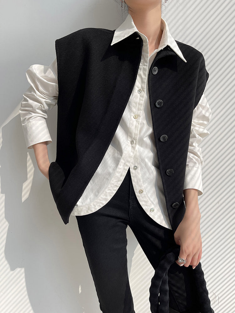 Dam modern oversize väst