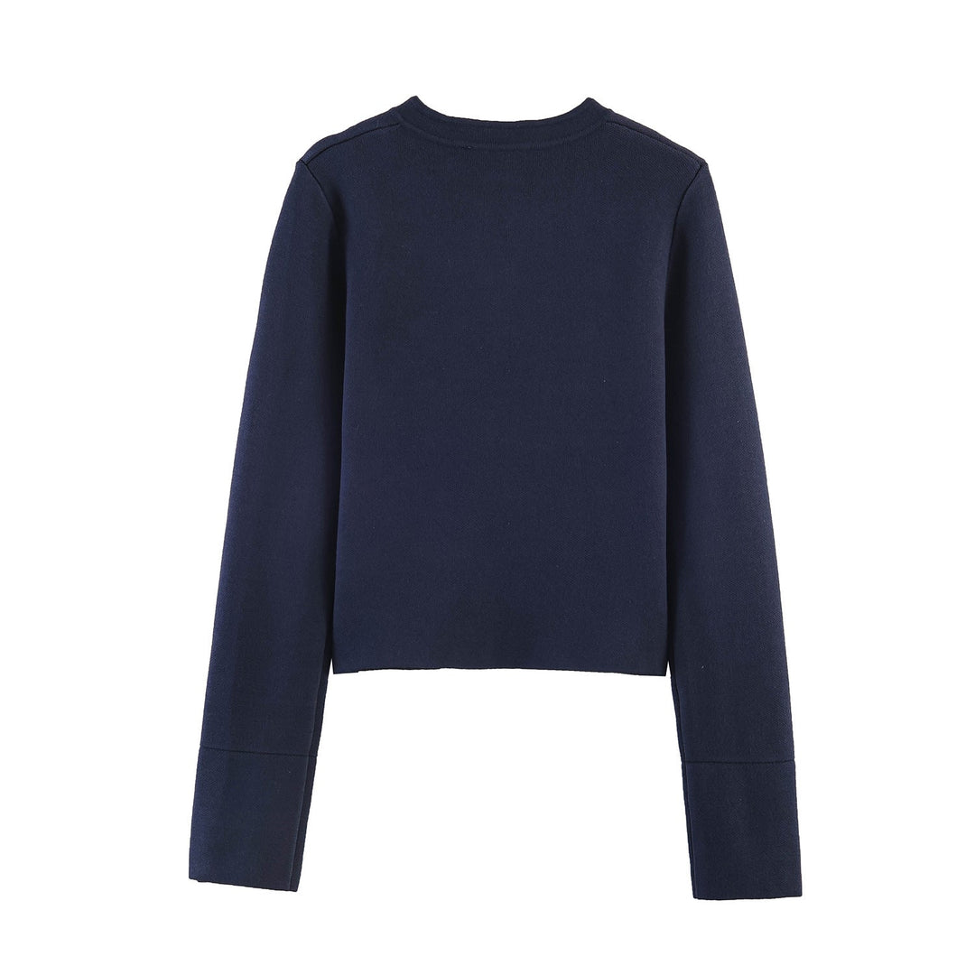Dam Collarless Kort Military Jacka med Dekorativ Brass Knapp Knäppning
