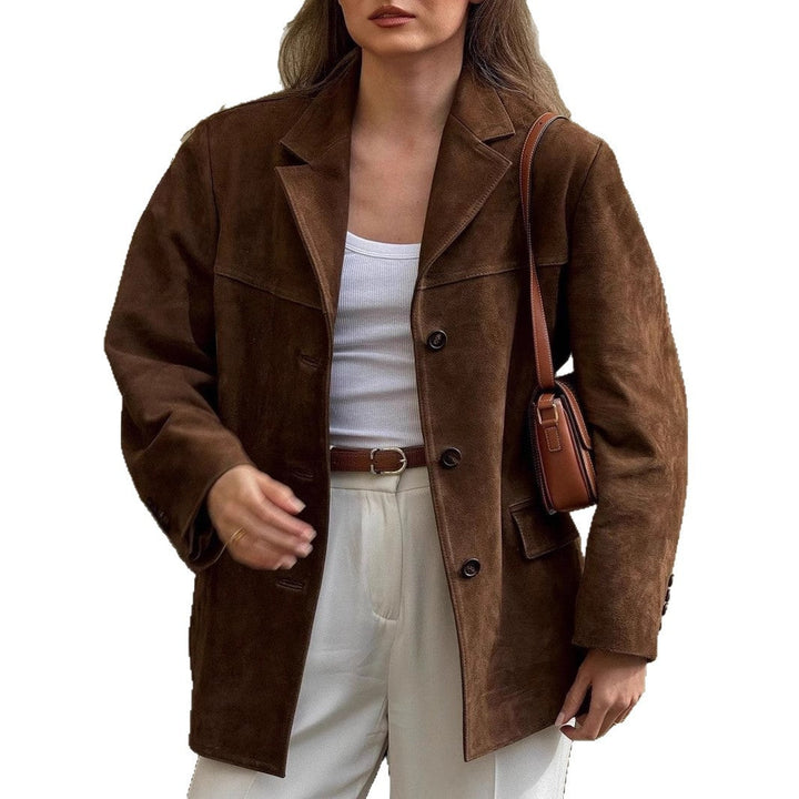 Dam Fashion mockajacka med elegant detaljer