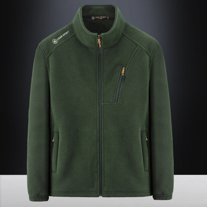 Herr Fleece Jacka med Hög Termisk Insulation