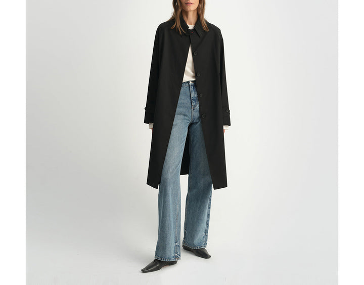 Dam elegant lång trenchcoat Drune