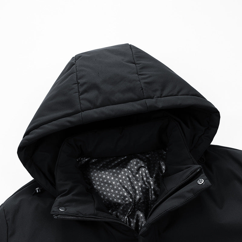 Herr vattenavvisande vinter parka med Thermo-Reflective quiltat foder och Huva