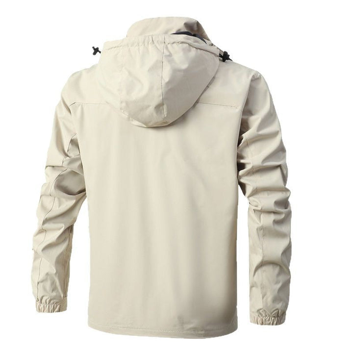 Herr ventilerande vattentät softshelljacka med Seam-Sealed Membran och Packable Huva