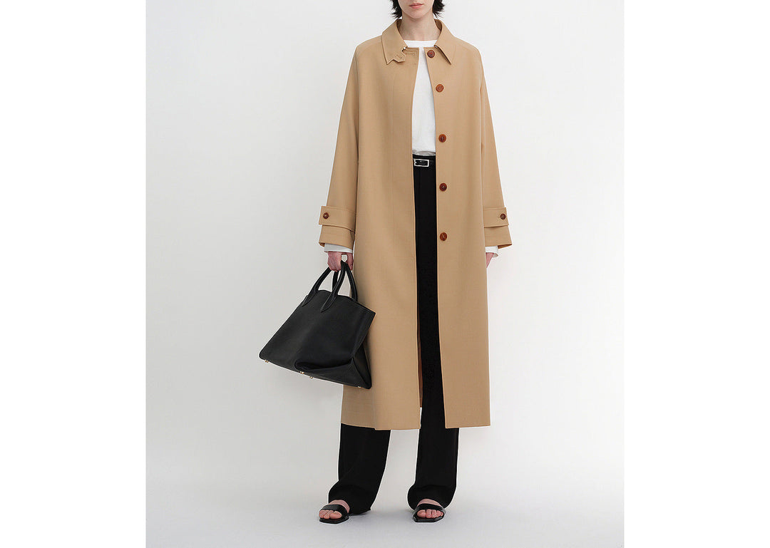 Dam elegant lång trenchcoat Drune