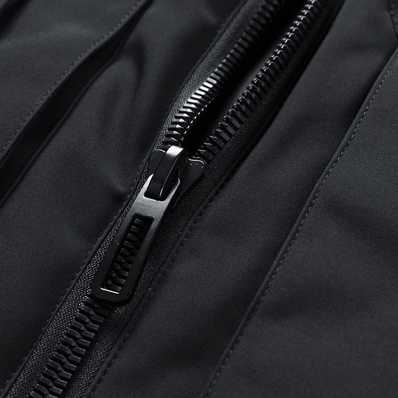Herr isolerad Utomhus väst med Hög ståkrage, flerafunktionell Fickor och Distinctive Webbing