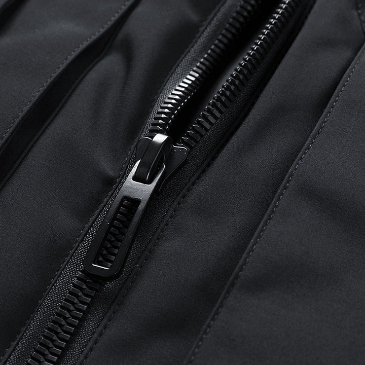 Herr isolerad Utomhus väst med Hög ståkrage, flerafunktionell Fickor och Distinctive Webbing