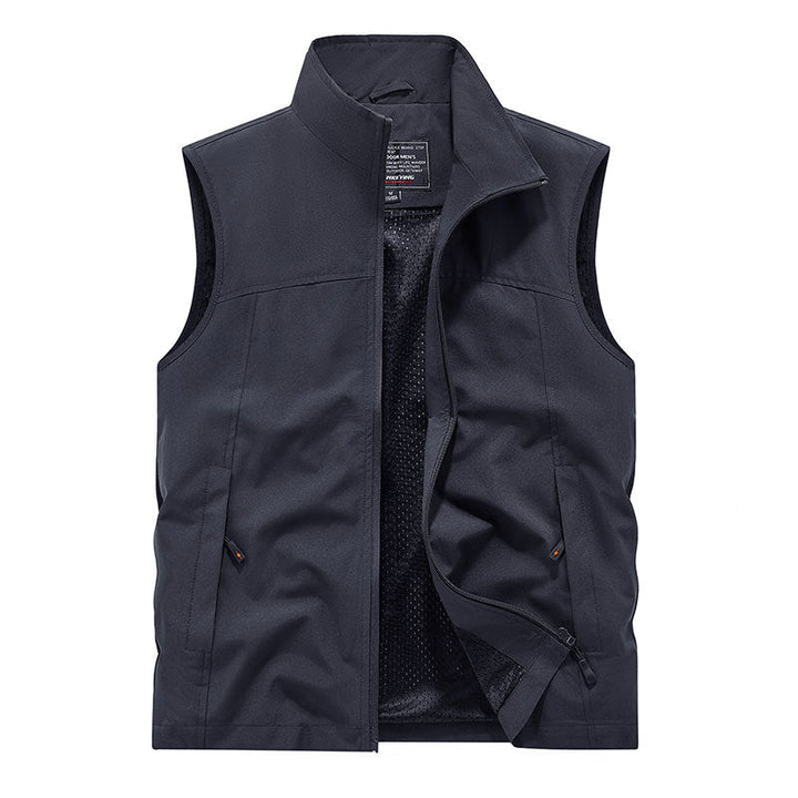 Dam softshell väst med mesh foder, wind och vattenavvisande, ståkrage och fram dragkedja
