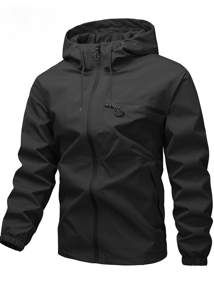 Herr Lätt Technical Skal Anorak med Taped Sömmar, Vattentät Dragkedjor och Justerbar Huva
