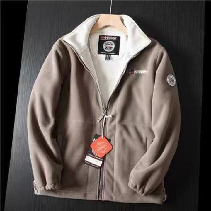 Herr Mjuk Fleece Jacka