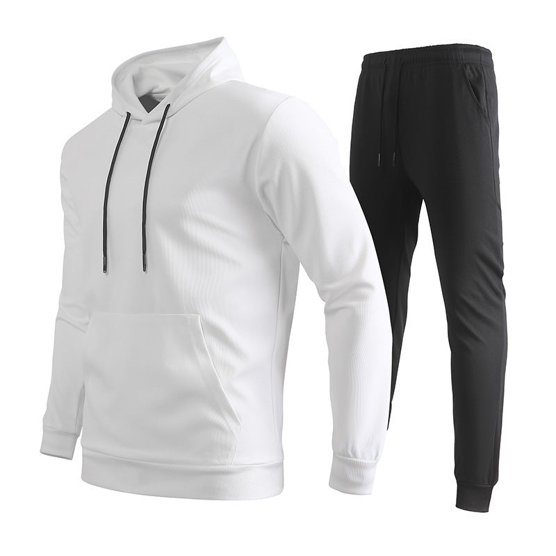 Herr Sportig Luvtröja och Jogging Byxor Set