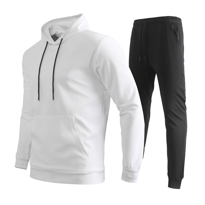 Herr Sportig Luvtröja och Jogging Byxor Set