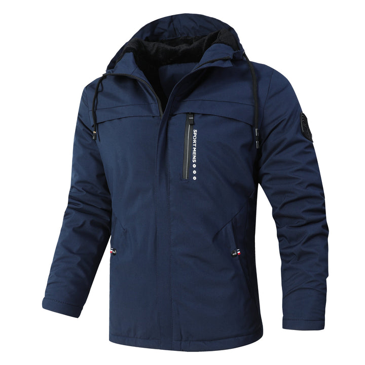 Herr urban softshell parka med Teddy fleecefoder, dold dragkedja och bröstficka