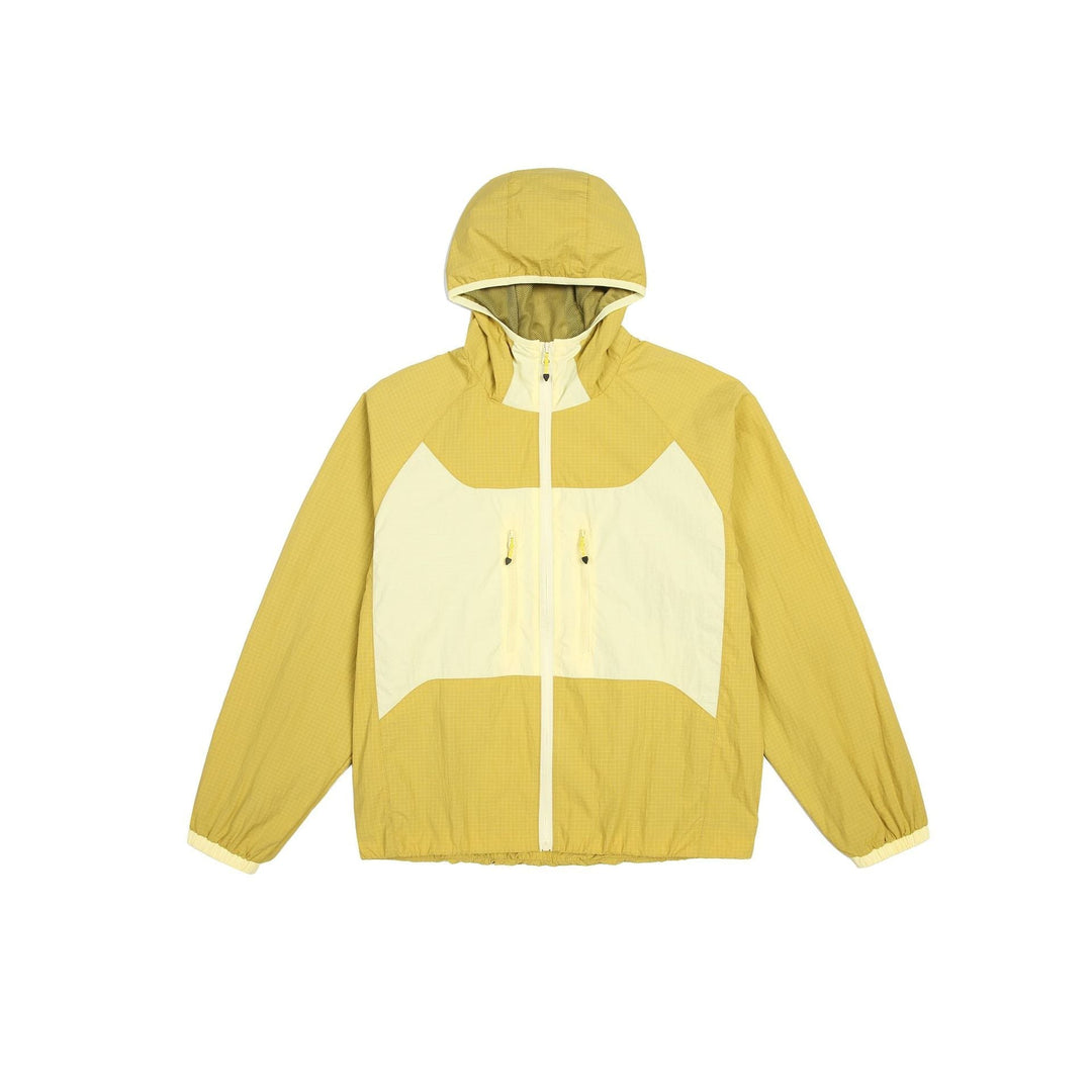 Unisex Light med Huva Vindjacka med Ripstop Material, Colourblock Inserts och Fram Fickor
