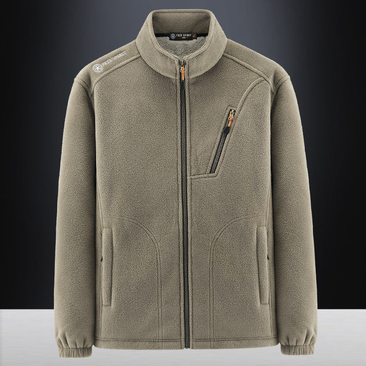 Herr Fleece Jacka med Hög Termisk Insulation