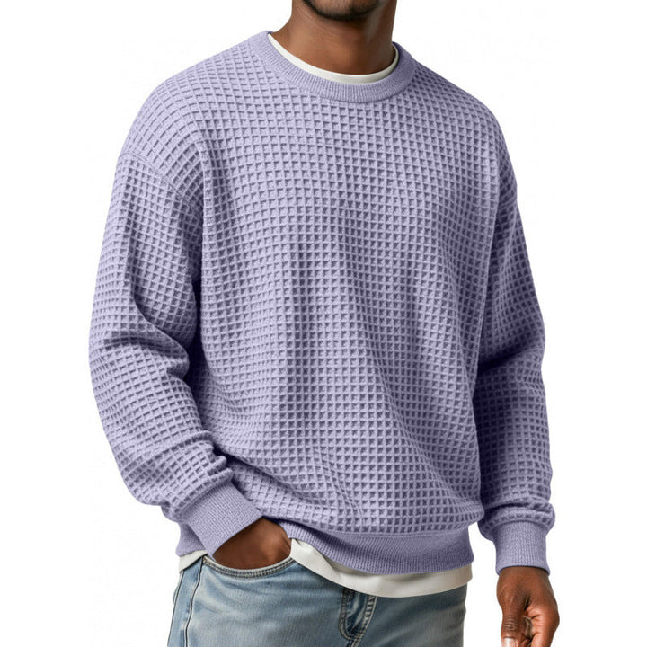 Herr Urban Pullover med Waffle Structure