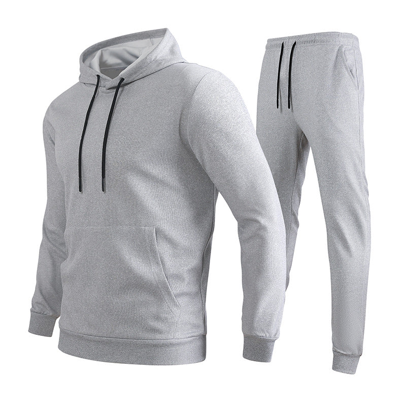 Herr Performance Luvtröja och Joggingbyxor Set Gjord av Andningsbar Funktionell Fabric