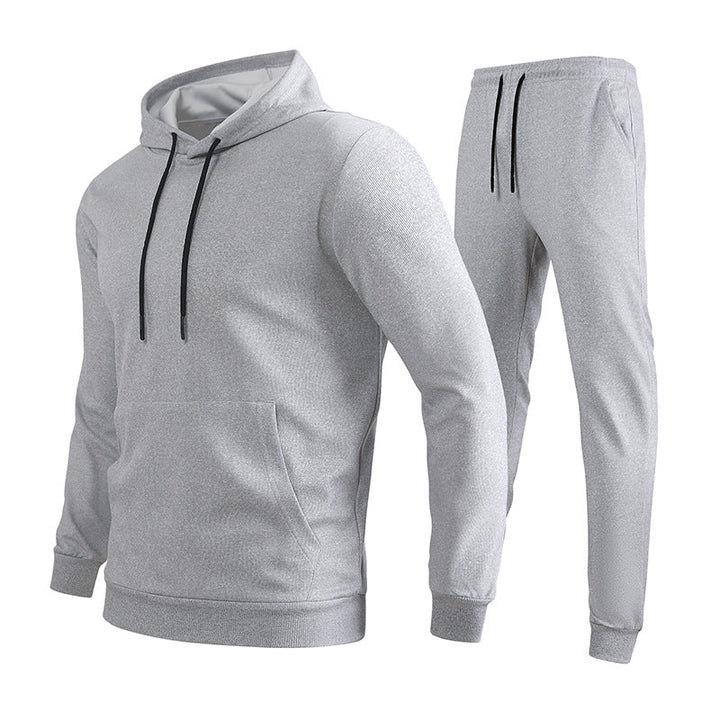Herr Performance Luvtröja och Joggingbyxor Set Gjord av Andningsbar Funktionell Fabric
