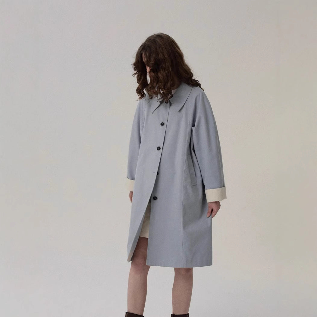 Dam oversize stad trenchcoat