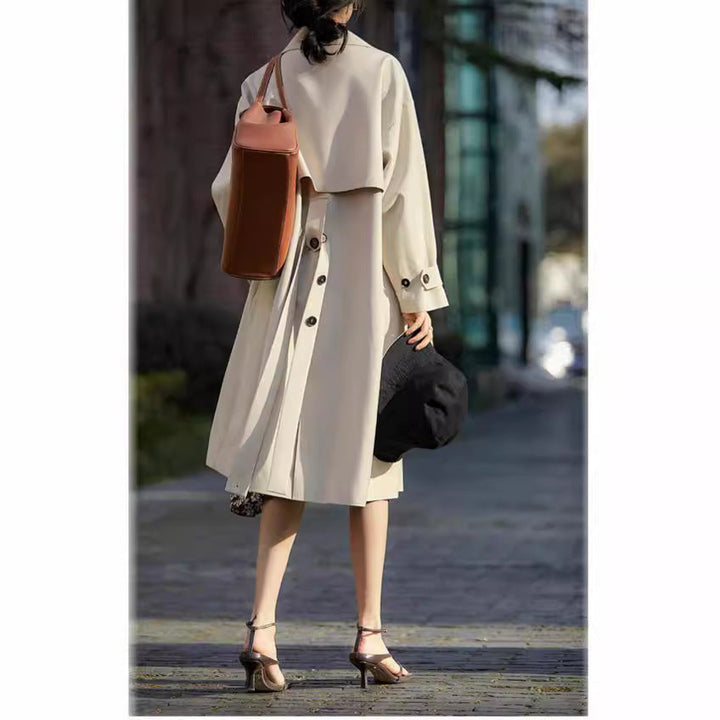 Dam Fashion trenchcoat med midjebälte och Chic design