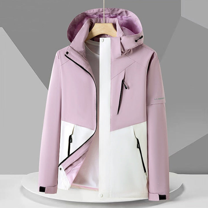 Dam funktionsjacka med justerbar huva drawstring 1787710260