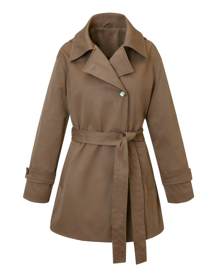 Dam Elegant och Tidlös Trenchcoat