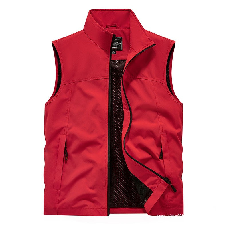 Dam softshell väst med mesh foder, wind och vattenavvisande, ståkrage och fram dragkedja