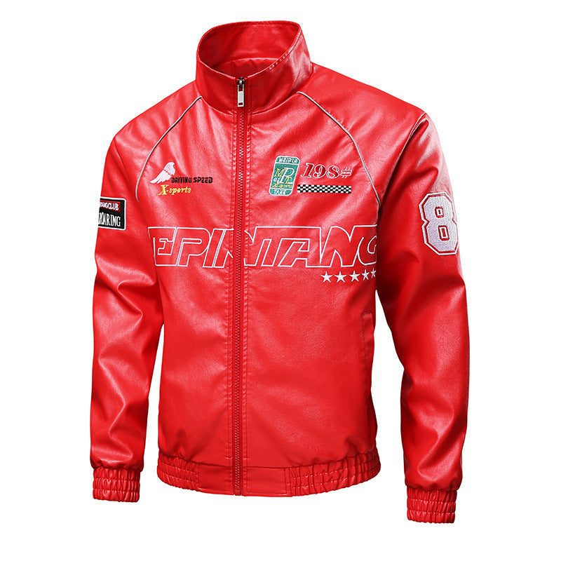 Herr Mode Sportjacka med Quiltad Detaljer